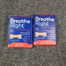 Breathe Right Extra Strength Nasal Strips Tan 26ct X2