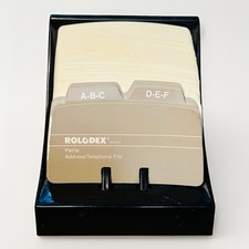 Vintage Rolodex Petite Address/Telephone Card File Organizer Model S310