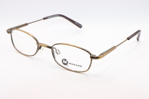 MODERN SHORTSTOP ANT BROWN GOLD AUTHENTIC DESIGNER EYEGLASSES 43-17