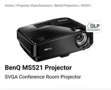 BenQ Ms521 Projector HDMI
