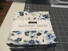 LOT OF 4 MODA NANTUCKET SUMMER CHARM PACKS FABRIC