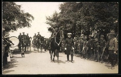 Georg V. von England zu Pferde, Ansichtskarte 