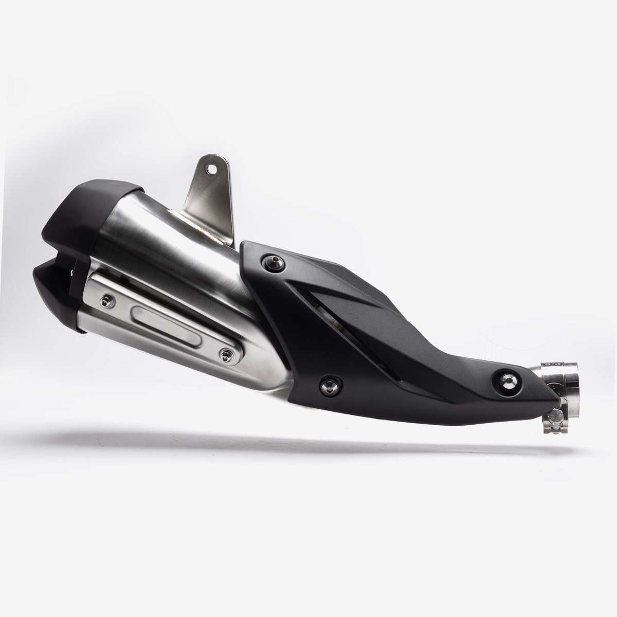 Exhaust Silencer for LX500-J-E5, LX500-K-E5 Slip-On Stainless Steel Black Unit