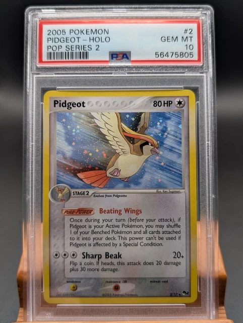 2005 Pokemon Pop Series 2 Pidgeot Holo PSA Gem Mint 10