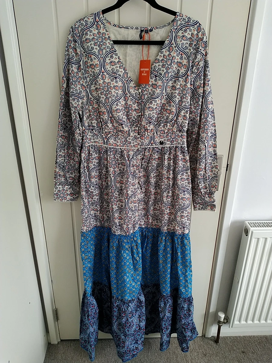 blue dress for baby girl Women's Boho White Maxi Dress main image 0