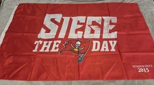 Tampa Bay Buccaneers Flag 3x5 SIEGE THE DAY  Member Banner!