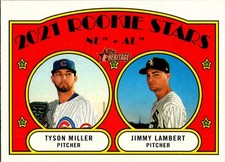 2021 Topps Heritage #261 Jimmy Lambert, Tyson Miller RC