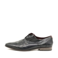 Bugatti Herren Schuh Schwarz Leder Atmungsaktiv Schnürschuh EU 46