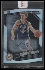 2024-25 Panini Prizm Black #206 Johnny Furphy Base Autographs Silver Prizms