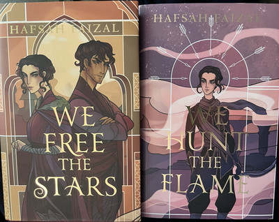 SIGNED We Free the Stars & We Hunt the Flame by Faizal Limited Illumicrate Ed.
