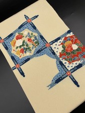 Kimono Konjaku Club Luxury Silk Obi Nagoya Floral Pattern Used Japan