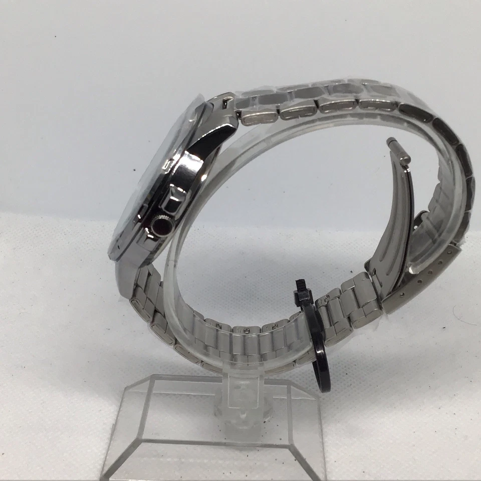 Reloj Casio Hombre Estilo Buzo Acero Inoxidable MTPVD01D-7EV Esfera Blanca Fecha 45mm Foto 4 de 4