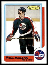 1986-87 O-Pee-Chee Paul MacLean Winnipeg Jets #114