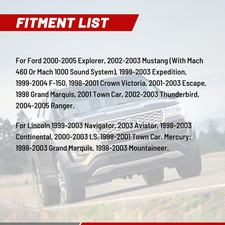 Radio Wiring Harness W/Rca Plug Fit for Ford 2000-2005 Explorer, 1998-2003 Me...