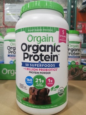 Orgain Organic Protein & Superfoods Powder, Creamy Chocolate Fudge 2.64 lbs