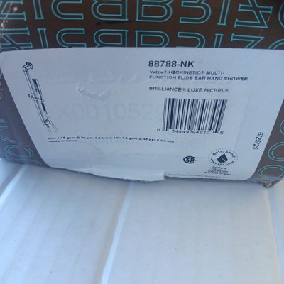Brizo Vettis 88788-NK Luxe Nickel H2Okinetic Multi-Function Slide Bar Handshower