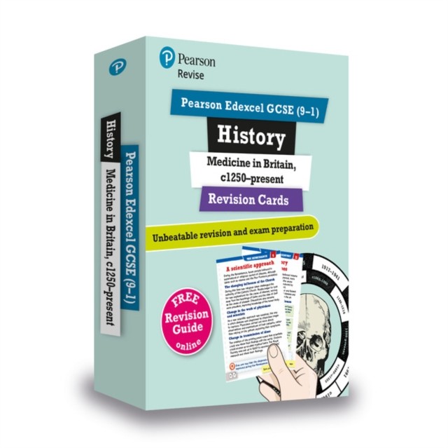 Pearson REVISE Edexcel GCSE History Medicine in Britain: Revision Cards incl.