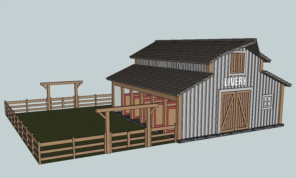 Western Livery impreso en 3D, escala HO Foto 3 de 4