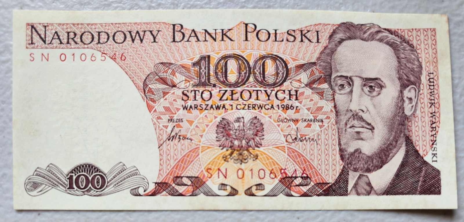 Poland 100 Zlotych 1986 Unc