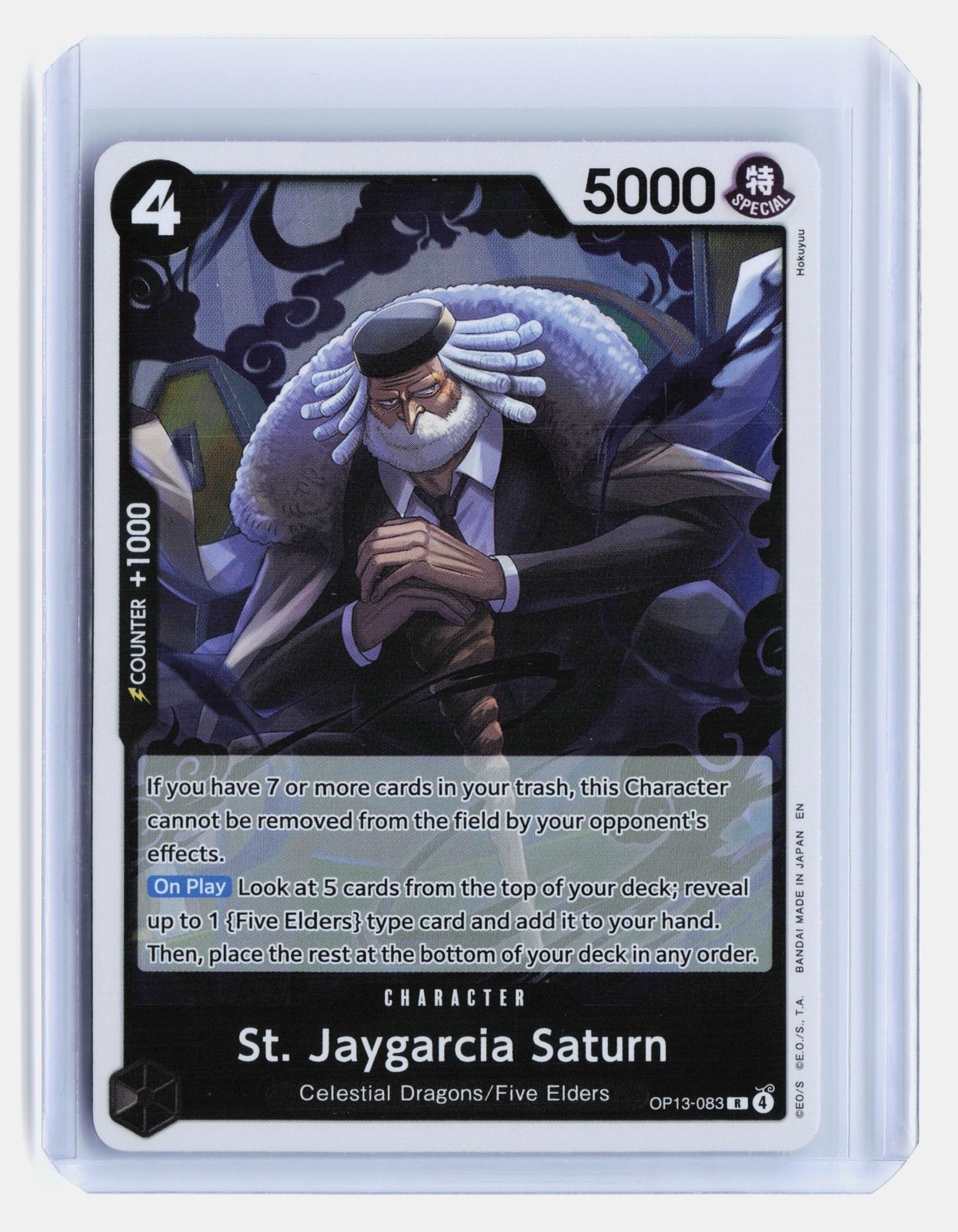 St. Jaygarcia Saturn One Piece Carrying On His Will #OP13-083 Foil Rare