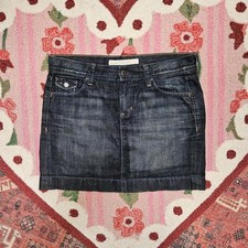 y2k 2000s Old Navy dark wash denim mini skirt