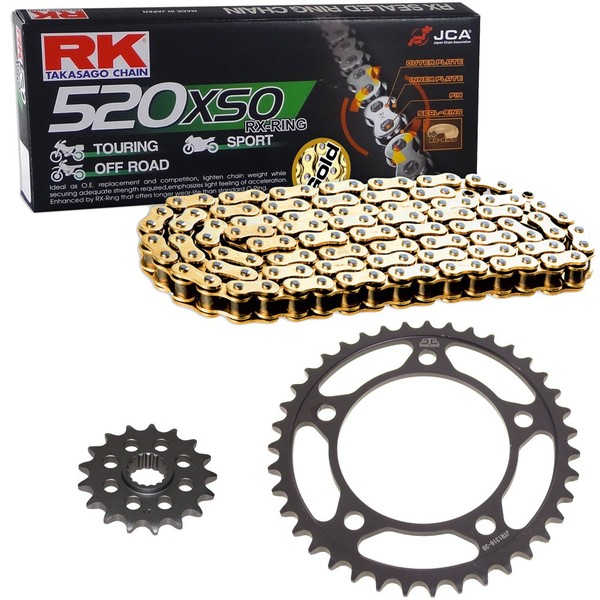 Kettensatz Suzuki GSX-R 600 01-05 Conversion Kette RK GB 520 XSO 110 Offen G-image