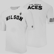 FISLL Adult A'ja Wilson Las Vegas Aces WNBA Embroidered T Shirt XL NEW