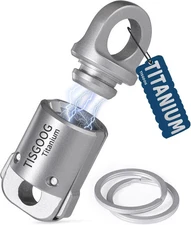 Titanium Magnetic Quick Release Keychain, Heavy Duty Key Holder, Detachable Chai