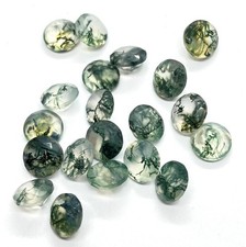 AAA Loose Gemstone Natural Moss Agate Round Cut For Making All Type Jewelry