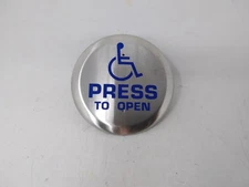 Press to Open Handicap Round Button for 30 VAC/VDC or Less Control Circuitry