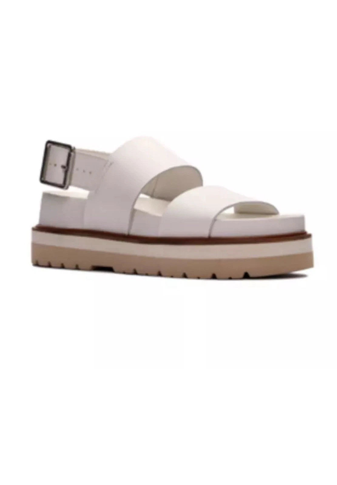Sandali donna Clarks ORIANNA STRAP in pelle bianca taglia UK 3 D EUR 35 5.