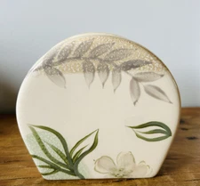 Rare CORNING Coordinates TEXTURED LEAVES Napkin Holder (Corelle)