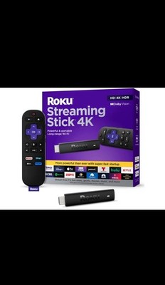 Roku Streaming Stick 4K Device 4K HDR Dolby Vision New Open box