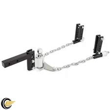 1400lbs Weight Distribution Hitch 2-In Shank Trailer Safety Chains 2-5/16" Ball