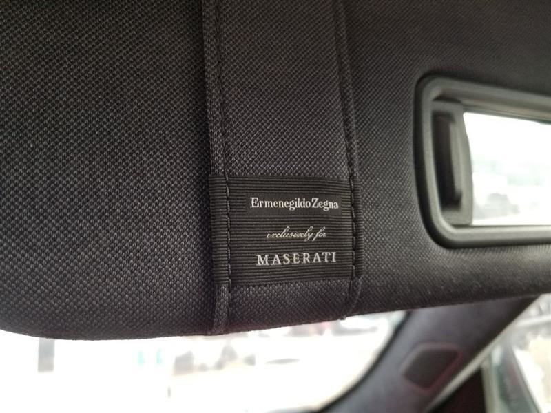 17 2017 MASERATI LEVANTE ERMENEGILDO ZEGNA SUN VISOR SET BLACK CLOTH