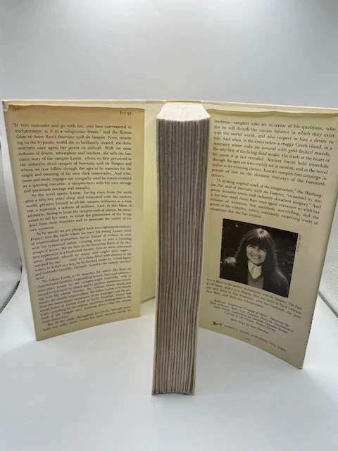 The Vampire Lestat by Anne Rice, 1st Ed. Fair Cond. with Fair Dust Jacket Foto 3 de 4