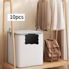 10x Storage Baskets Bin Labels PVC Basket Labels Clip on for Offices Baskets