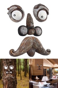 Decorative Stones Htoor Old Man Tree Hugger Garden Yard Art