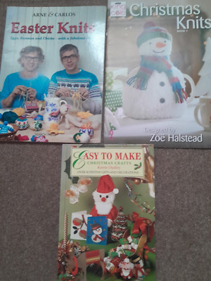 Weihnachtsstricken & Ostern Strickmusterbücher & Weihnachtsbastelbuch