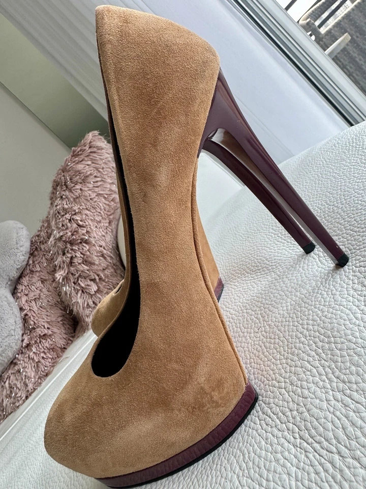 Pour La Victoire верблюда замши круглый носок платформе насосы США 8 на продажу от $250 - Изображение 4 из 4