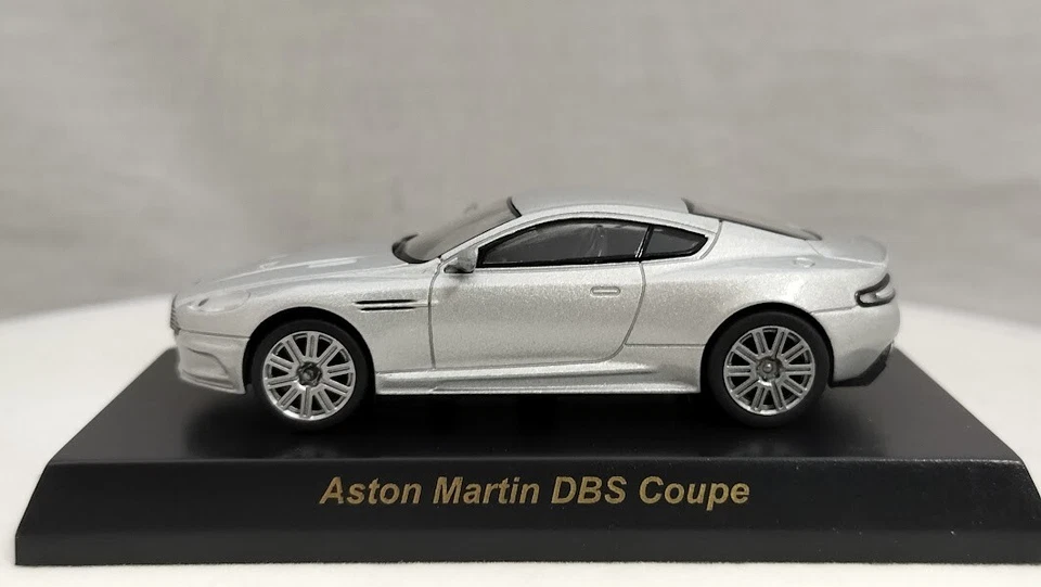 KYOSHO 1/64 Aston Martin DBS cupé plateado diecast modelo de coche Foto 4 de 4