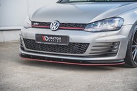 Cup Spoilerlippe ROT FüR VW Golf 7 GTI Frontspoiler Spoilerschwert Performance 3