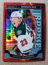 2015-16 O-Pee-Chee Platinum Red Prism Gustav Olofsson RC /149 Minnesota Wild