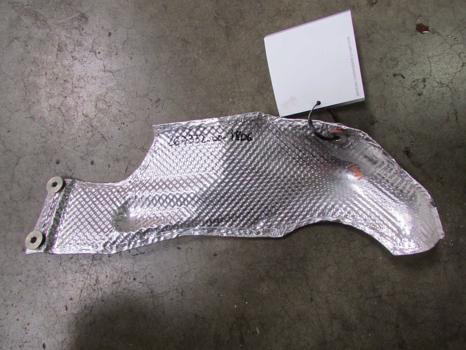 Ferrari 458 Italia, Spider, RH, Right Transmission Heat Shield, Used, P/N 267332