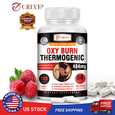 Oxy Burn Thermogenic - Weight Loss, Detox, Fat Burning - L-Carnitine, Green Tea
