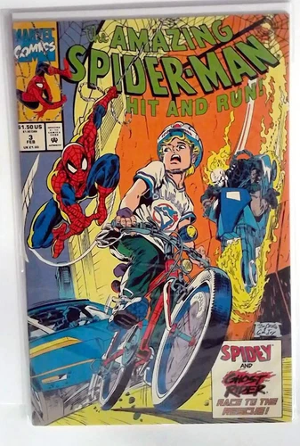 Amazing Spider-Man Hit and Run #3 (1993) Marvel 8.0 VF Ghost Rider Comic Book