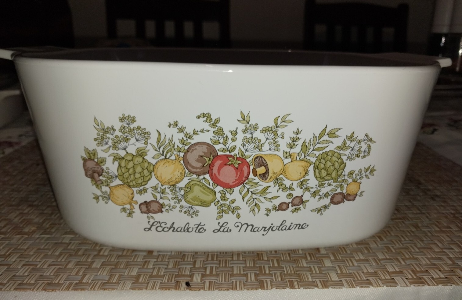 Collectable Rare Vintage Corningware Casserole Dish Spice of Life Excellent Cond eBay