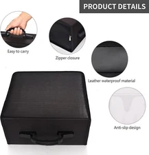 520 Disc CD DVD Organizer Holder Storage Case Bag Wallet Album Media Video Black