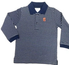 NCAA LICENSED TODDLER 4T LONG SLEEVE STRIPED GOLF SHIRT-NEW