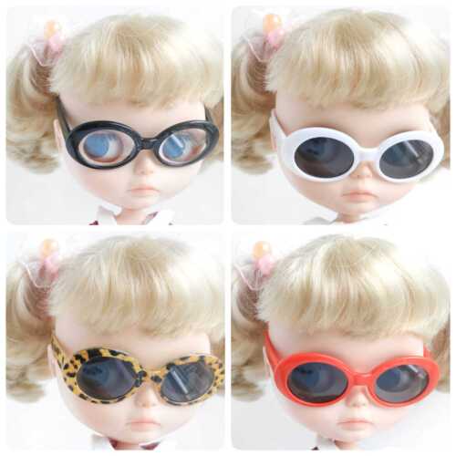 NEO Blythe doll glasses blythe sunglasses leopard round glasses - Picture 1 of 6